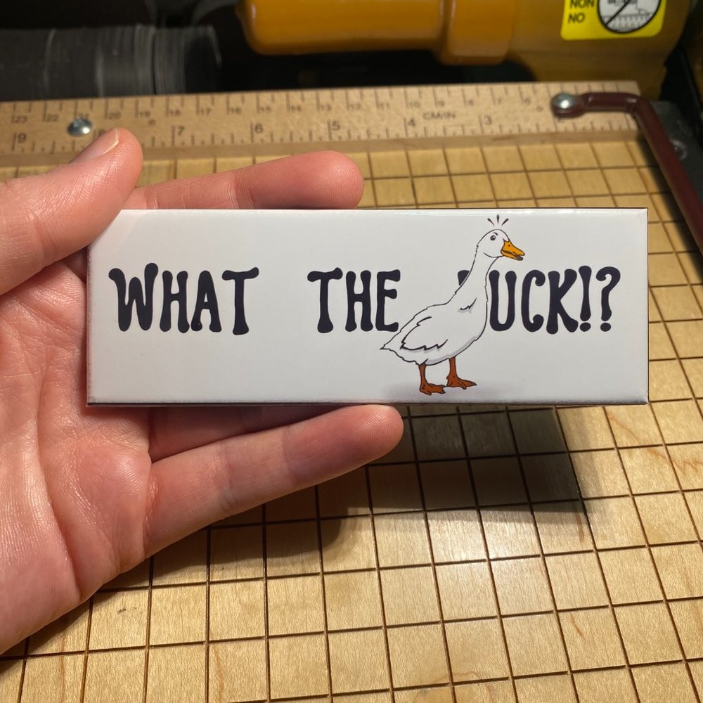 What the Duck Funny Fridge Magnet Magnet Decor